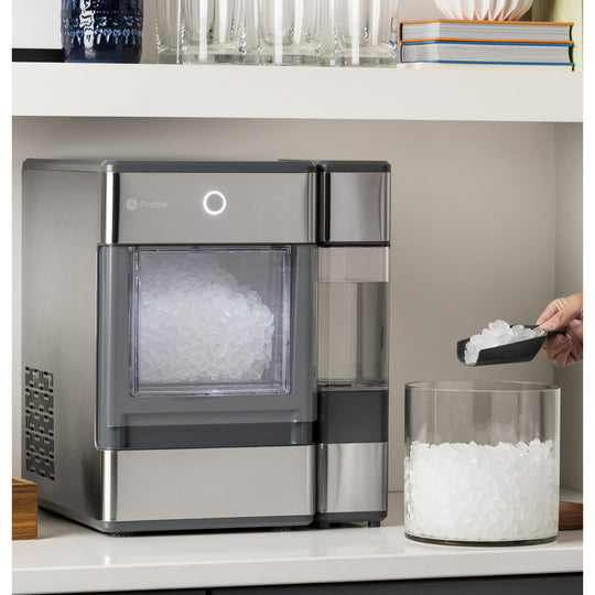 GE Profile™ Opal™ Nugget Ice Maker + Side Tank, Countertop Icemaker, Stainless Steel, 24lbs Daily Ice Production