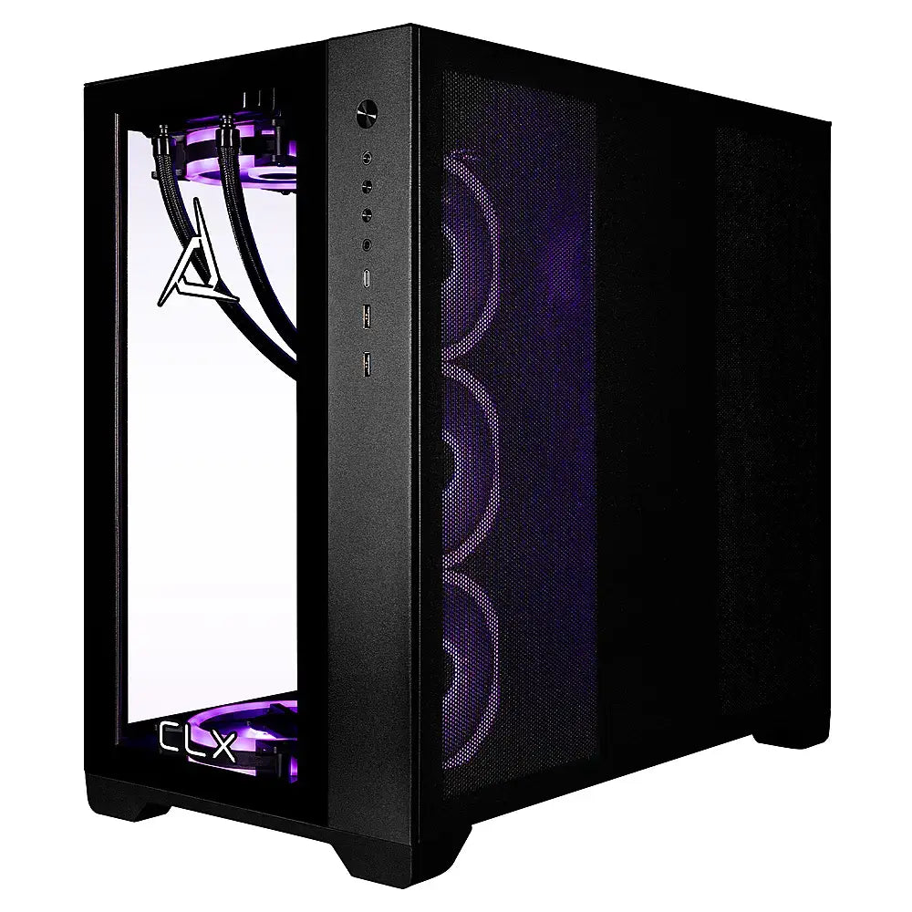 CLX - SET Gaming Desktop | Intel Core i9-13900KF | 64 GB RAM | NVIDIA GeForce RTX 4070 | 2TB NVMe M.2 SSD | 6TB HDD - Black