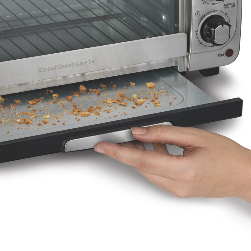 Hamilton Beach 2-in-1 Countertop Toaster Oven & Long Slot 2-Slice Toaster, 60-Min Timer, Auto Shutoff & Shade Selector