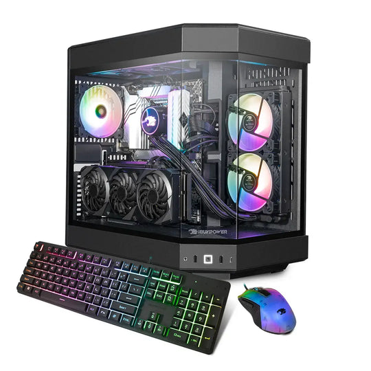 iBUYPOWER - Y60 Gaming Desktop | Intel Core i9 14900KF | GeForce RTX 4070Ti Super 16GB | 32GB DDR5 RAM | 2TB NVMe |, Black