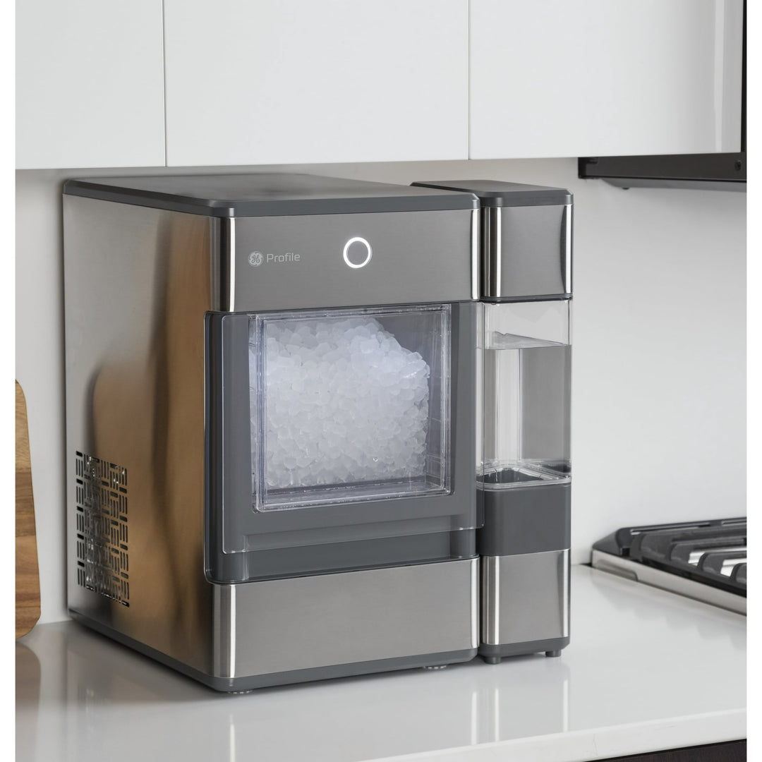 GE Profile™ Opal™ Nugget Ice Maker + Side Tank, Countertop Icemaker, Stainless Steel, 24lbs Daily Ice Production